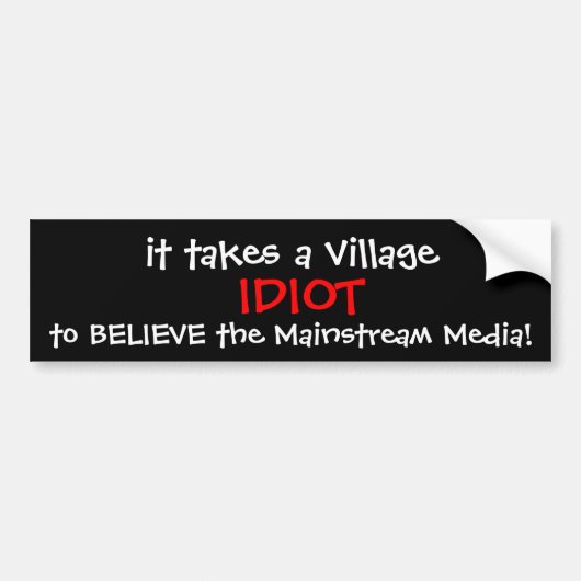 AUTOCOLLANT DE VOITURE ADHÉSIF POUR PARE-CHOCS 2016 D'ANTI-HILLARY (Devant)