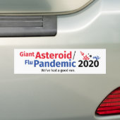 Autocollant De Voiture Adhésif pour pare-chocs 2020 géant de pandémie (En voiture)