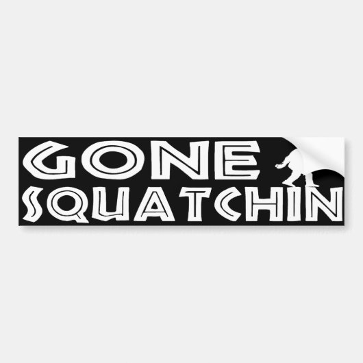 Autocollant De Voiture Adhésif pour pare-chocs allé de Squatchin (Devant)