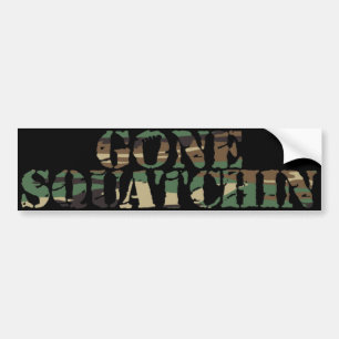Autocollant De Voiture Adhésif pour pare-chocs allé de Squatchin Camo