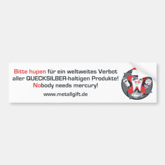 Autocollant De Voiture Adhésif pour pare-chocs (Allemand, blancs)