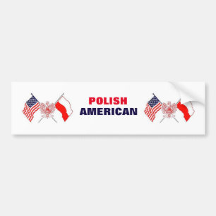 AUTOCOLLANT DE VOITURE ADHÉSIF POUR PARE-CHOCS AMÉRICAIN POLONAIS