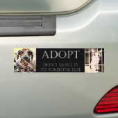 Autocollant De Voiture Adhésif pour pare-chocs animal d'adoption (En voiture)