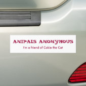 Autocollant De Voiture Adhésif pour pare-chocs anonyme d'Anipals (En voiture)
