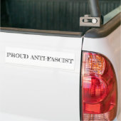 Autocollant De Voiture " Adhésif pour pare-chocs Anti-Fasciste "fier (Sur camion)