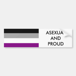 Autocollant De Voiture Adhésif pour pare-chocs asexuel 1 de fierté