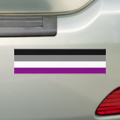 Autocollant De Voiture Adhésif pour pare-chocs asexuel de drapeau (En voiture)