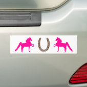 Autocollant De Voiture Adhésif pour pare-chocs assez rose de Saddlebred (En voiture)