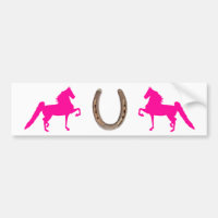 Adhésif pour pare-chocs assez rose de Saddlebred