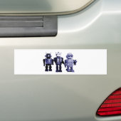 Autocollant De Voiture adhésif pour pare-chocs bleu de robots (En voiture)