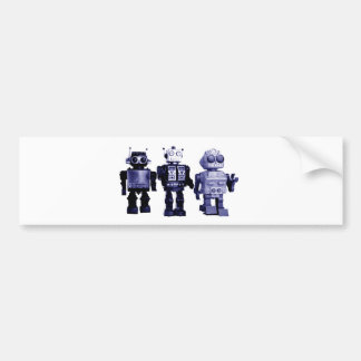 Autocollant De Voiture adhésif pour pare-chocs bleu de robots