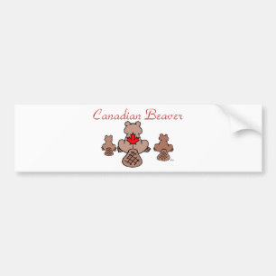 Autocollant De Voiture Adhésif pour pare-chocs canadien de castor