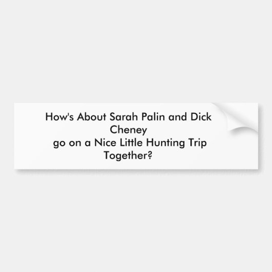 Autocollant De Voiture Adhésif pour pare-chocs, chassant (Devant)