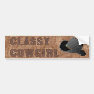 Autocollant De Voiture ADHÉSIF POUR PARE-CHOCS chic de cow-girl