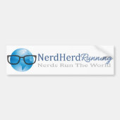 Autocollant De Voiture Adhésif pour pare-chocs courant de troupeau nerd (Devant)