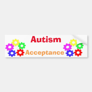 Autocollant De Voiture Adhésif pour pare-chocs d'acceptation d'autisme