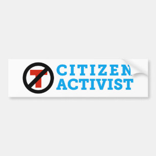 Autocollant De Voiture Adhésif pour pare-chocs d'activiste de citoyen