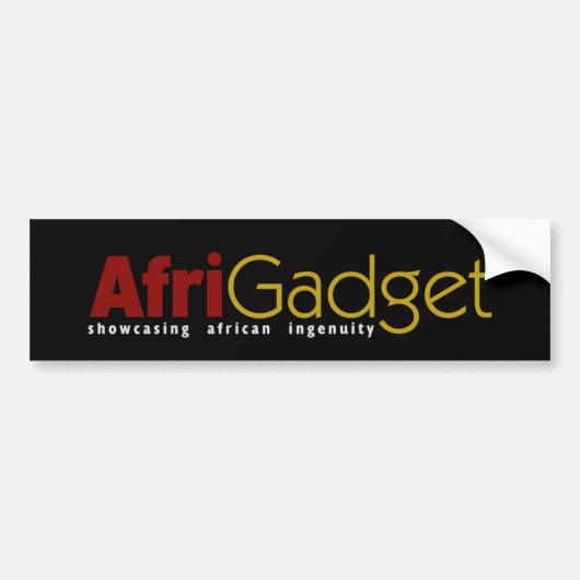 Autocollant De Voiture Adhésif pour pare-chocs d'AfriGadget (Devant)