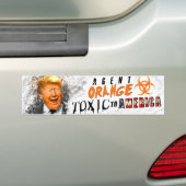 Autocollant De Voiture Adhésif pour pare-chocs d'Agent Orange Donald (En voiture)