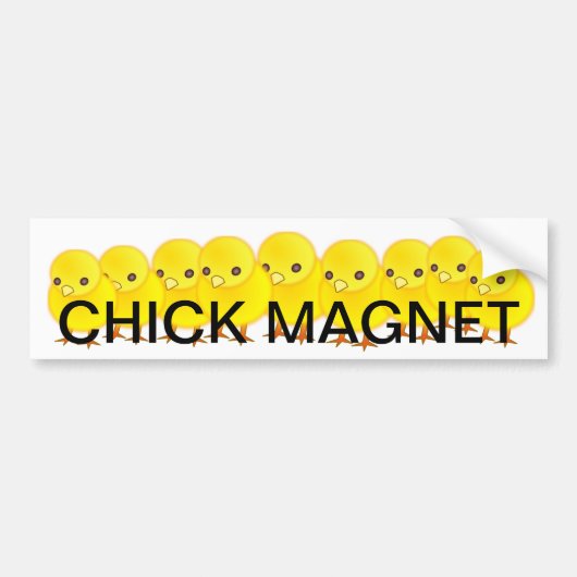 Autocollant De Voiture adhésif pour pare-chocs d'aimant de poussin (Devant)