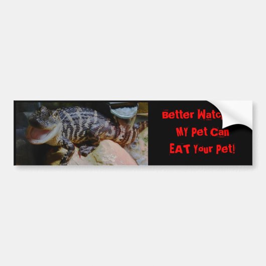 Autocollant De Voiture Adhésif pour pare-chocs d'alligator (Devant)