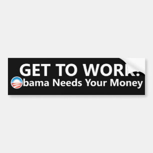 Autocollant De Voiture Adhésif pour pare-chocs d'argent d'Obama