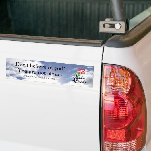 Autocollant De Voiture Adhésif pour pare-chocs d'athée d'Omaha (Sur camion)