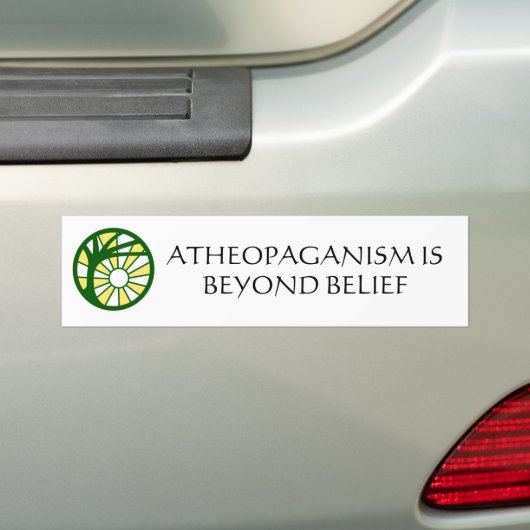 Autocollant De Voiture Adhésif pour pare-chocs d'Atheopaganism (En voiture)