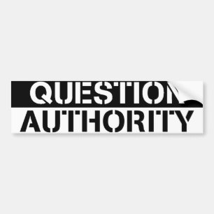 Autocollant De Voiture Adhésif pour pare-chocs d'autorité de question