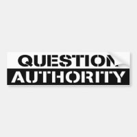 ADHÉSIF POUR PARE-CHOCS D'AUTORITÉ DE QUESTION