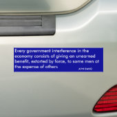 Autocollant De Voiture Adhésif pour pare-chocs d'Ayn Rand (En voiture)
