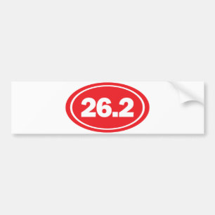 Autocollant De Voiture adhésif pour pare-chocs de 26,2 marathons