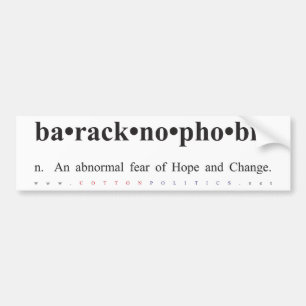 Autocollant De Voiture Adhésif pour pare-chocs de Baracknophobia