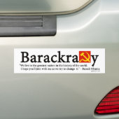 Autocollant De Voiture Adhésif pour pare-chocs de Barackracy (En voiture)
