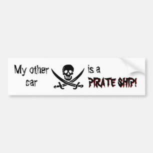 Autocollant De Voiture Adhésif pour pare-chocs de bateau de pirate