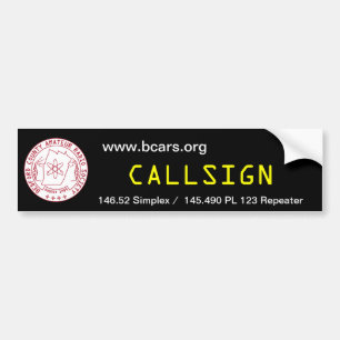 Autocollant De Voiture Adhésif pour pare-chocs de BCARS 2012-101 BG noire