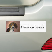 Autocollant De Voiture Adhésif pour pare-chocs de beagle (En voiture)