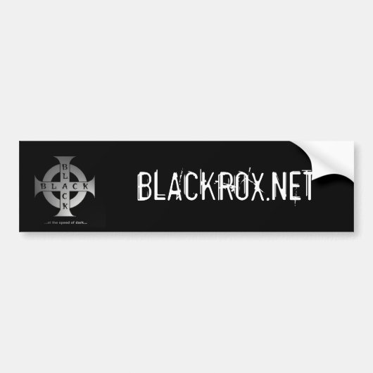 Autocollant De Voiture Adhésif pour pare-chocs de BLACKROX.NET (Devant)