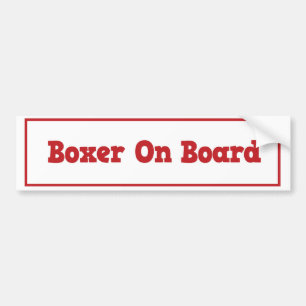 Autocollant De Voiture Adhésif pour pare-chocs de boxeur à bord