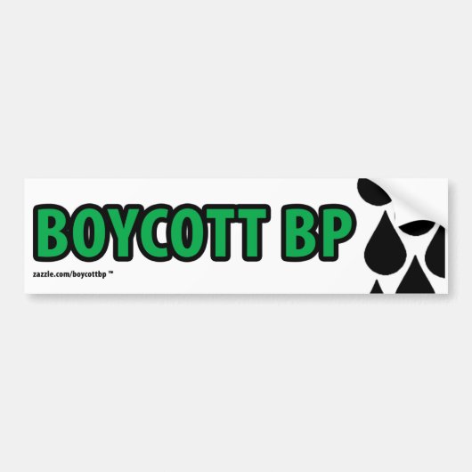 Autocollant De Voiture Adhésif pour pare-chocs de BP de boycott (Devant)
