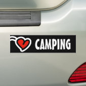 Autocollant De Voiture Adhésif pour pare-chocs de camping d'amour (En voiture)