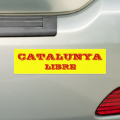 Autocollant De Voiture Adhésif pour pare-chocs de Catalunya* Libre (En voiture)