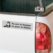 Autocollant De Voiture Adhésif pour pare-chocs de chat (Sur camion)