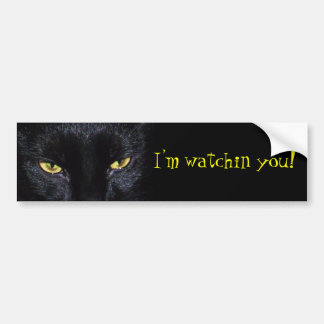 Autocollant De Voiture Adhésif pour pare-chocs de chat noir