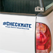 Autocollant De Voiture Adhésif pour pare-chocs de #Checkmate (Sur camion)