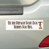 Autocollant De Voiture Adhésif pour pare-chocs de chien (En voiture)