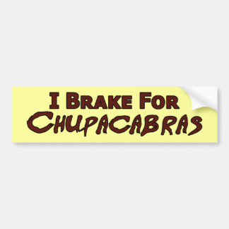 Autocollant De Voiture Adhésif pour pare-chocs de Chupacabra