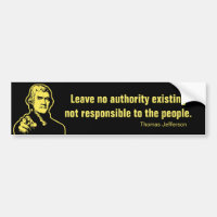 Adhésif pour pare-chocs de citation de Jefferson