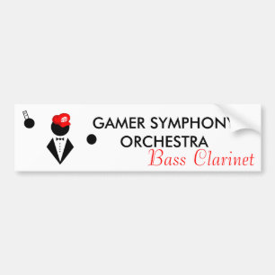 Autocollant De Voiture Adhésif pour pare-chocs de clarinette basse de GS