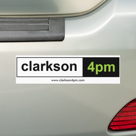 Autocollant De Voiture Adhésif pour pare-chocs de Clarkson4pm (En voiture)